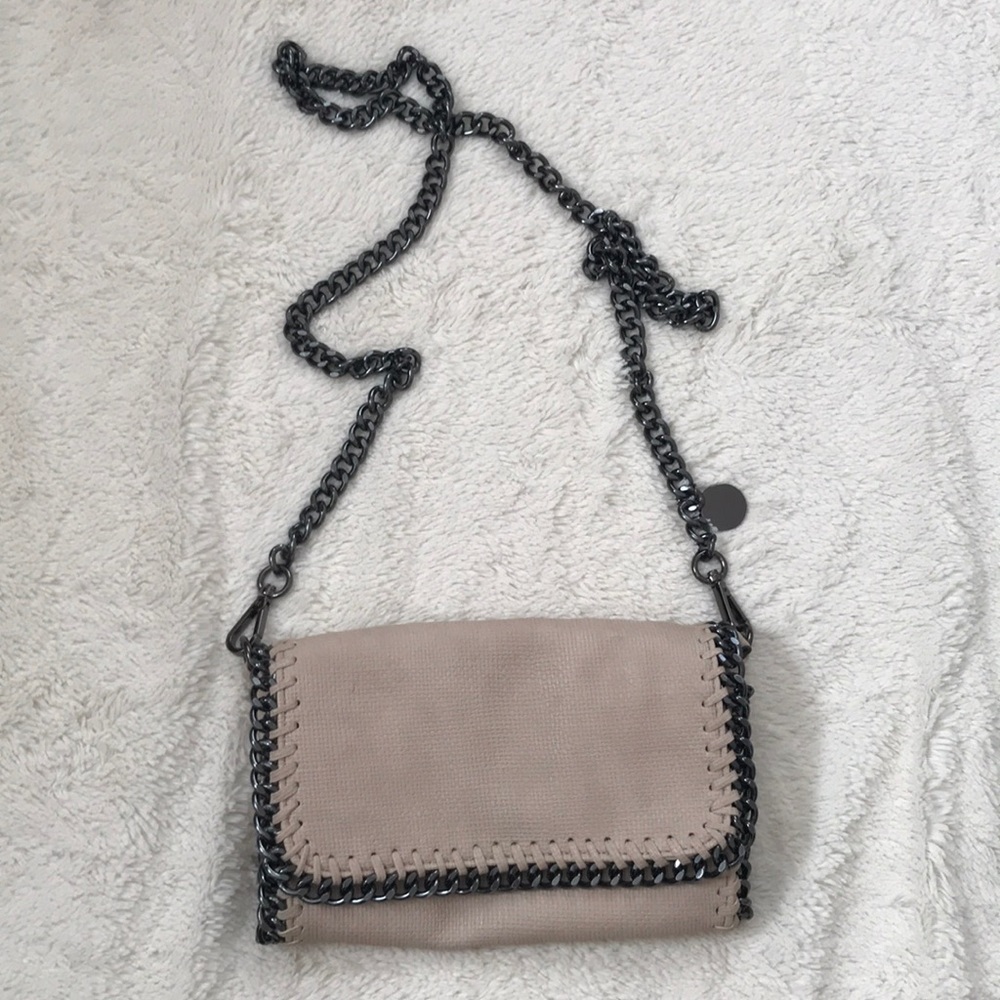 Nude crossbody bag